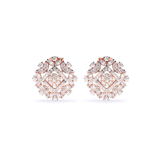 Elegant Classic Lab Grown Diamond Earrings