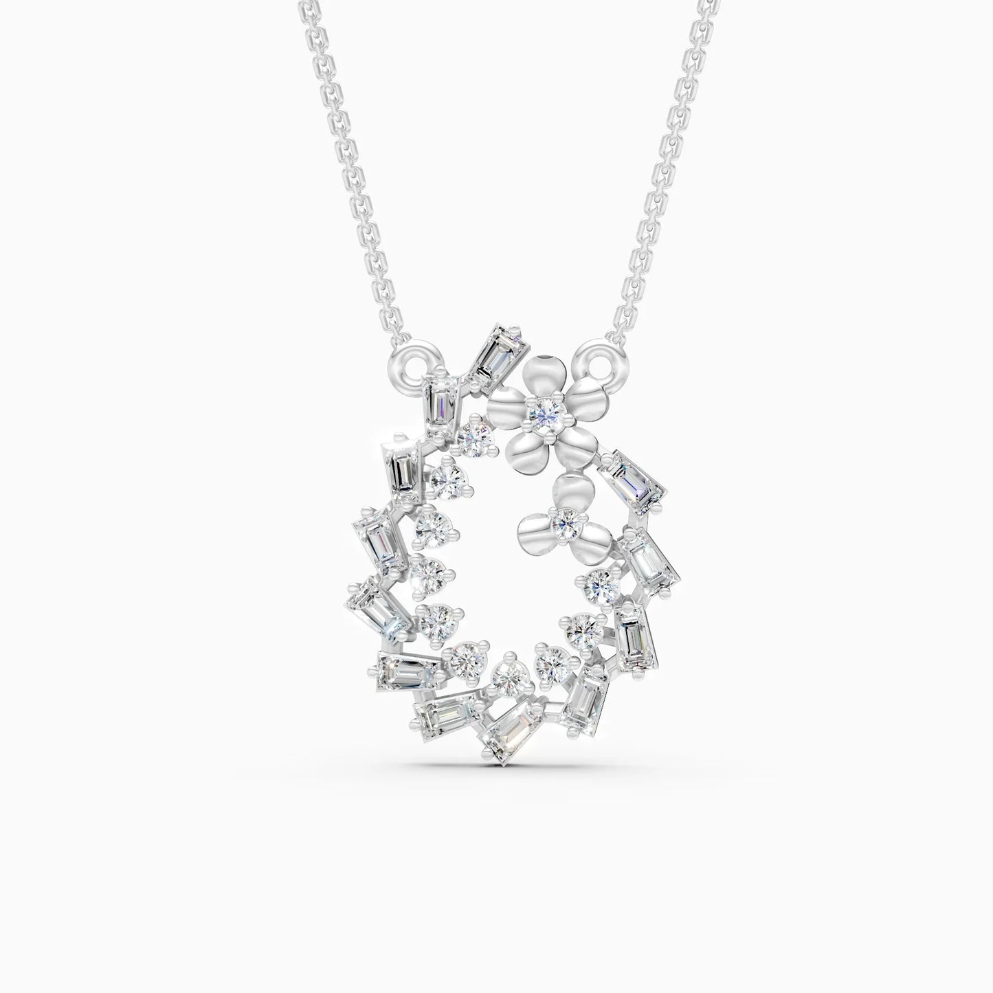 Intricate Spiral Lab Grown Diamond Pendant