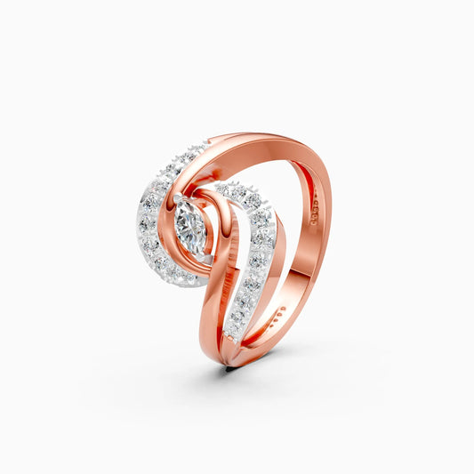 Celestial Petal Lab Grown Diamond Ring