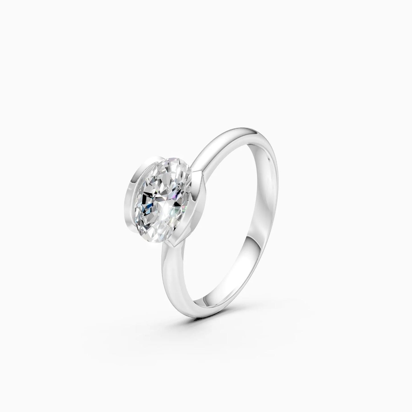Luxury Oval Diamond Engagement Ring
