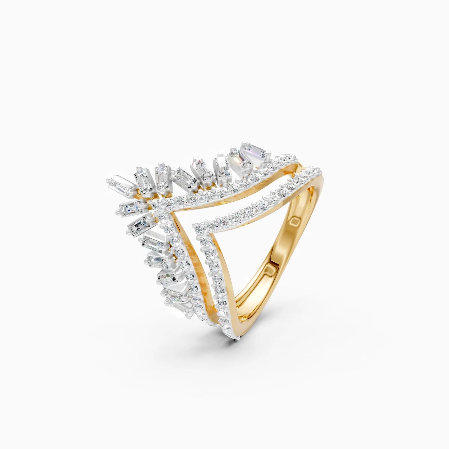 Royal Crown Style Lab Grown Diamond Ring