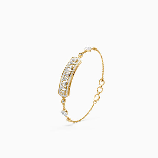Regal Radiance Drop Diamond Bracelet