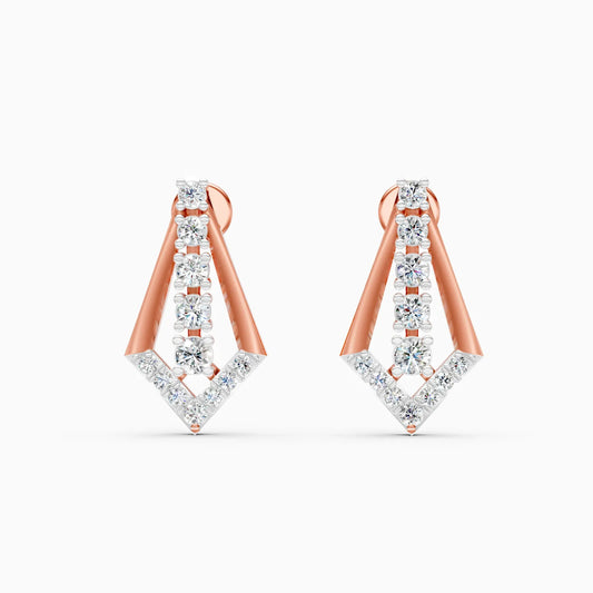 Modern Edge Lab Grown Diamond Earrings
