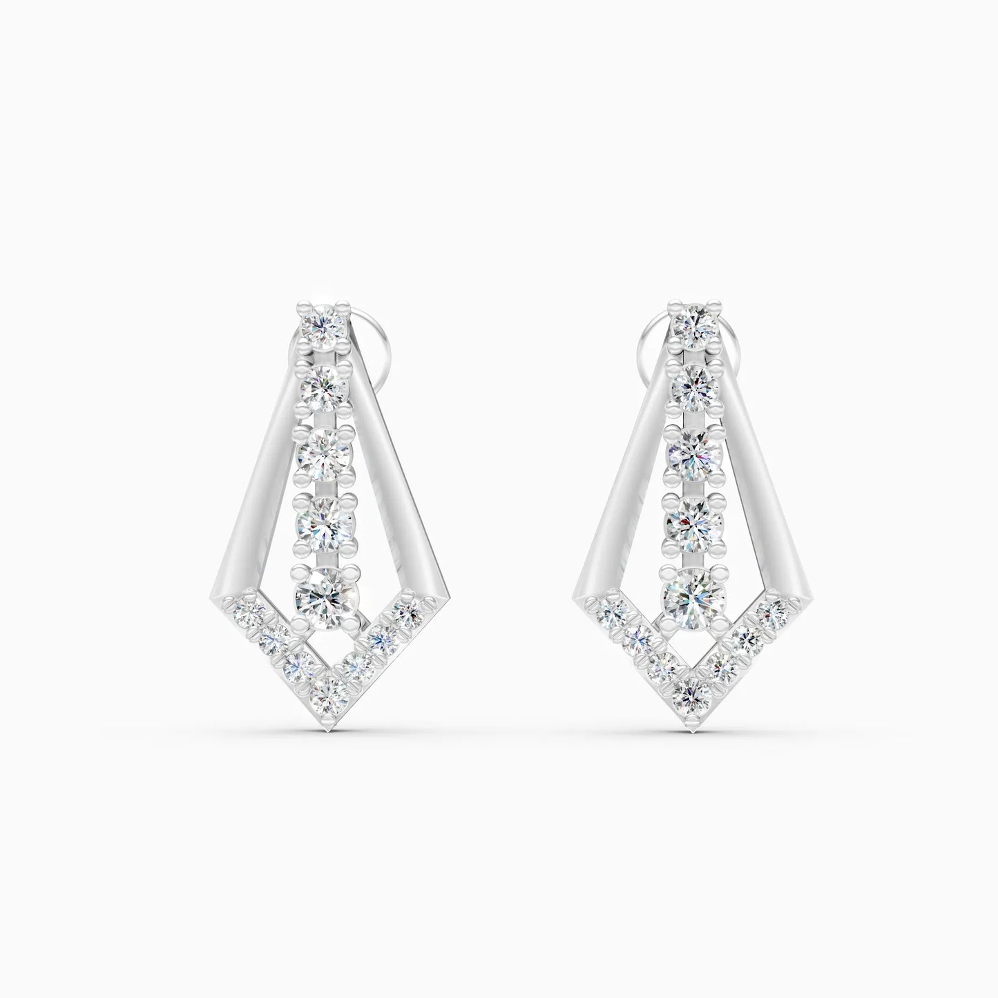 Modern Edge Lab Grown Diamond Earrings