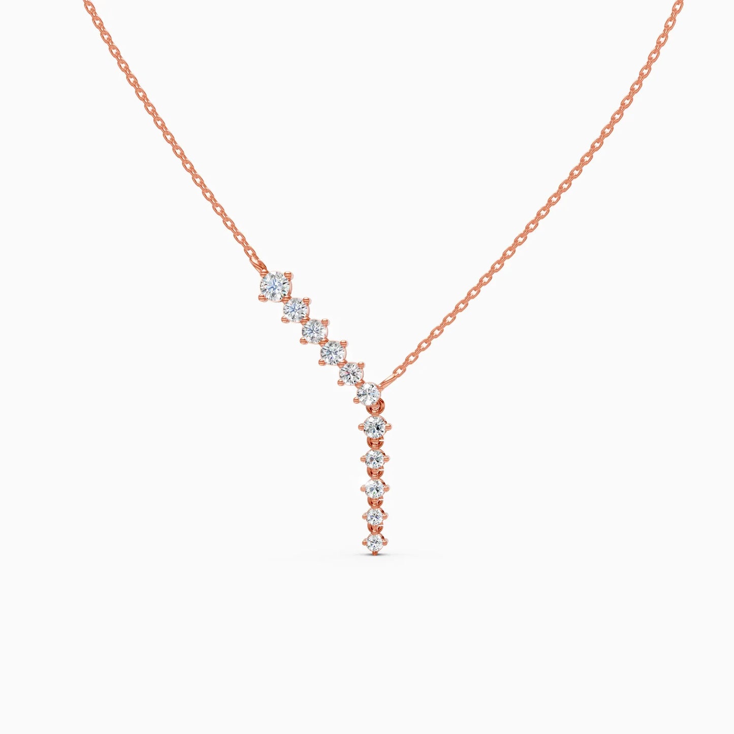 Aurora Line Lab Grown Diamond Necklace
