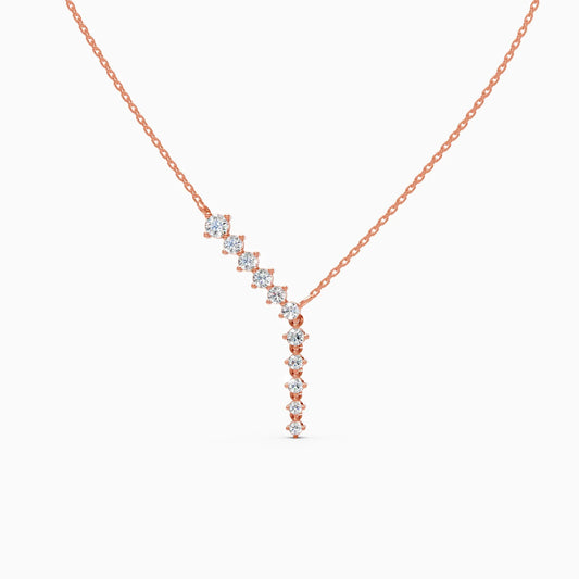 Aurora Line Lab Grown Diamond Necklace