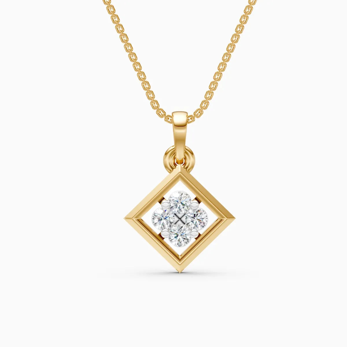 Simple Glow Shiny Diamond Pendant