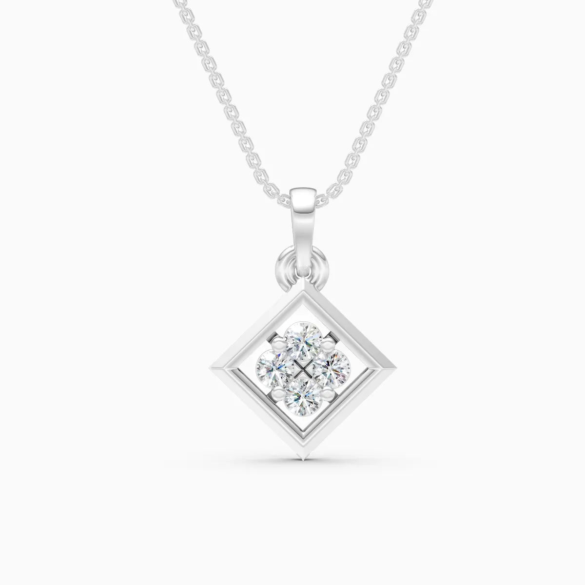 Simple Glow Shiny Diamond Pendant