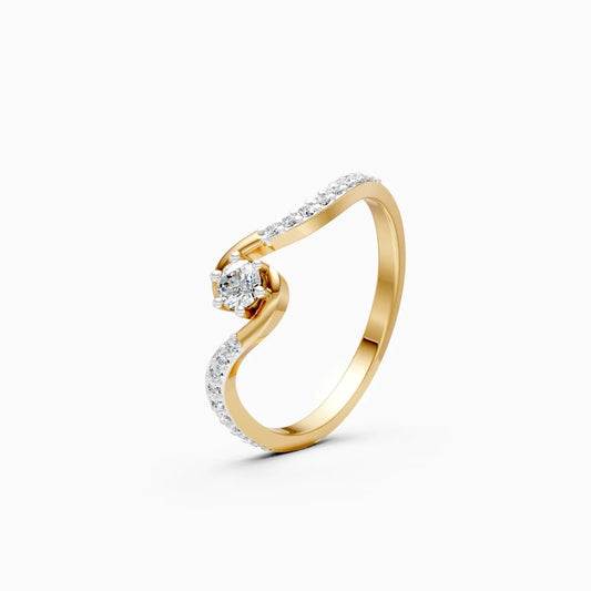 Infinity Twist Solitaire Ring