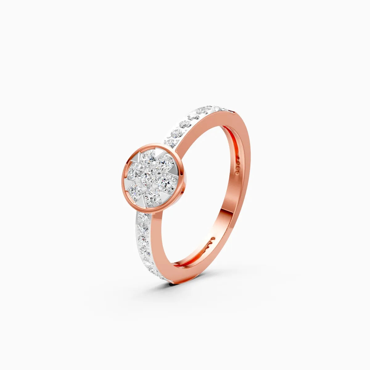 Blossom Glow Diamond Ring in Rose Gold