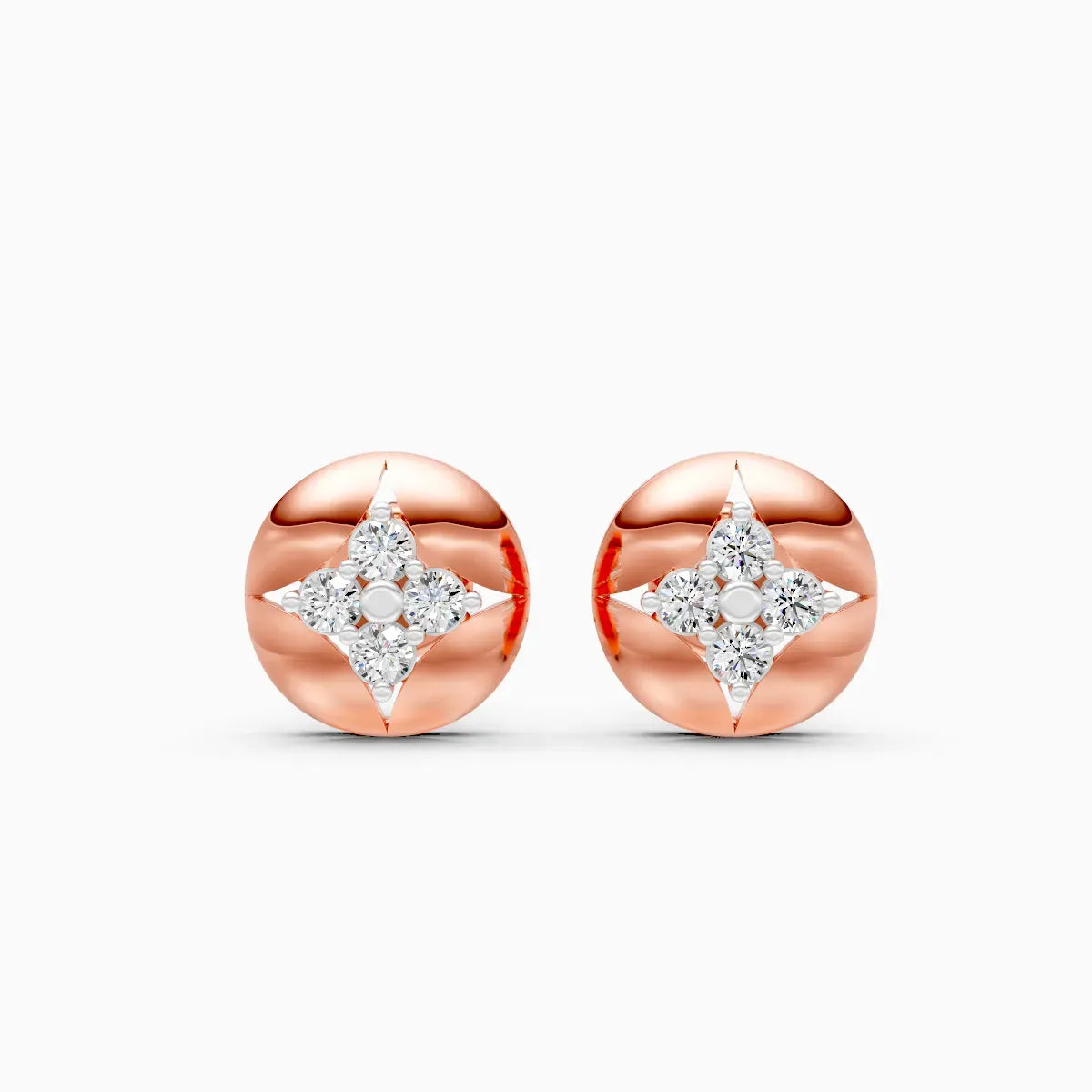 Compass Star Disc Studs