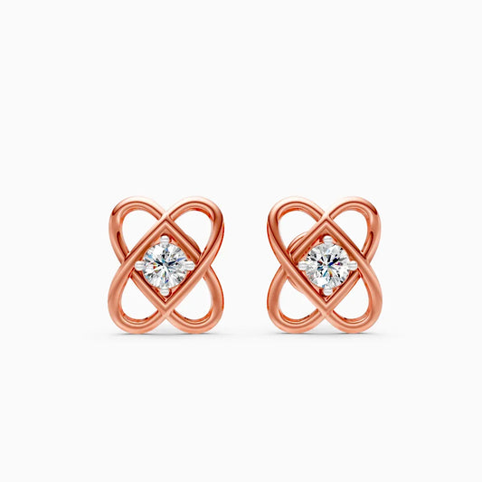 Infinity Knot Diamond Studs