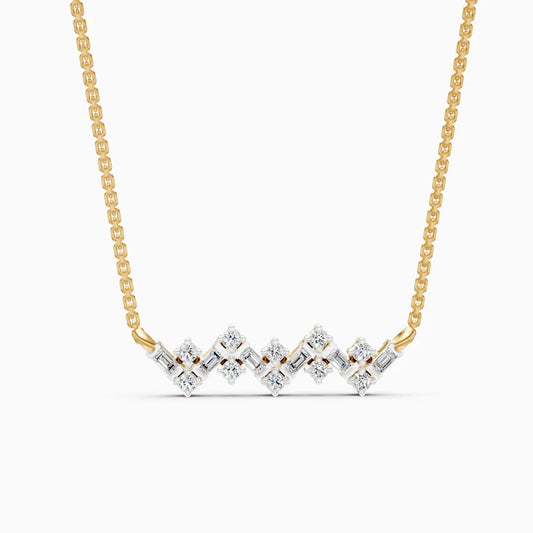 Minimalist Zigzag Gleam Necklace