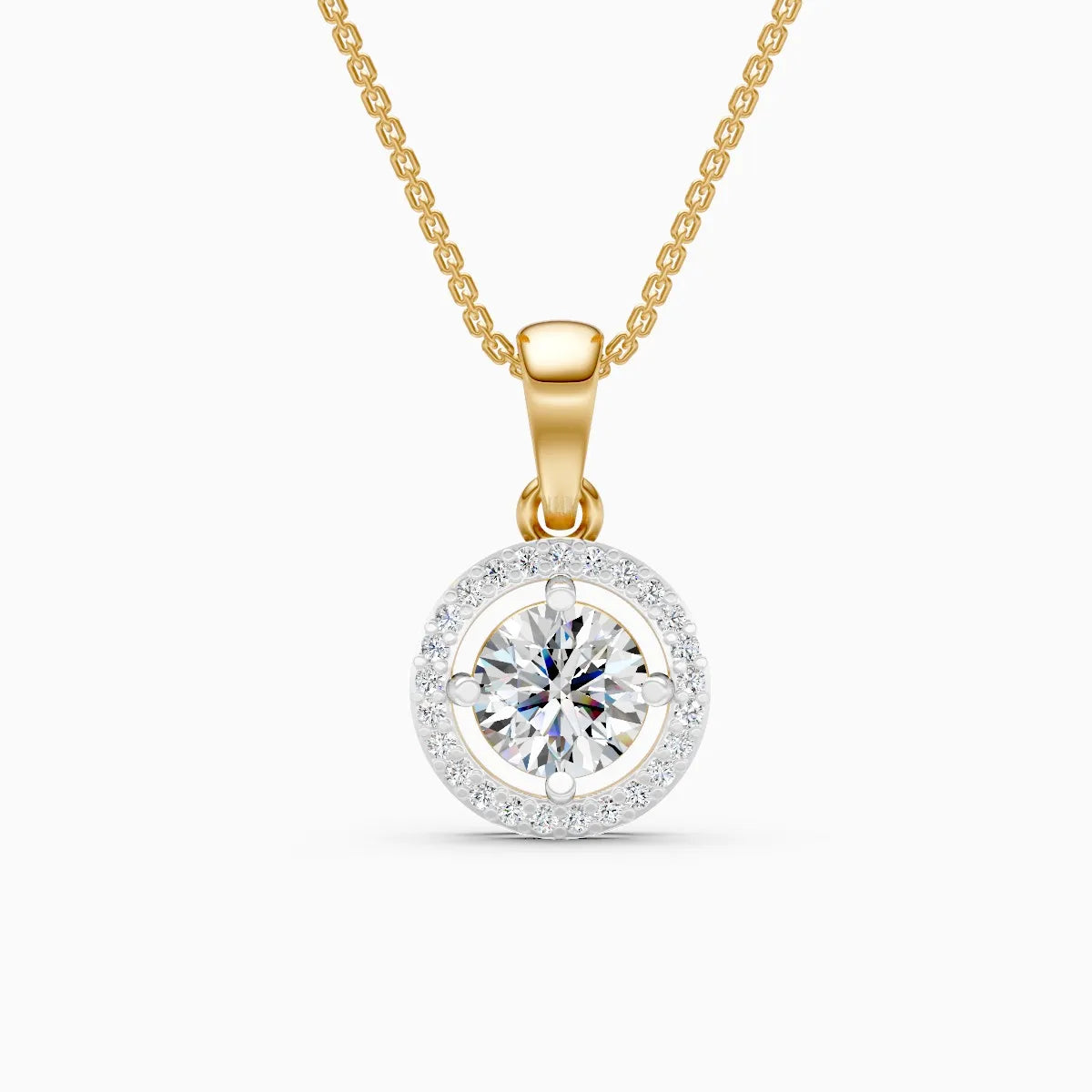 Eternal Solitare Orbit Lab Grown Diamond Pendant