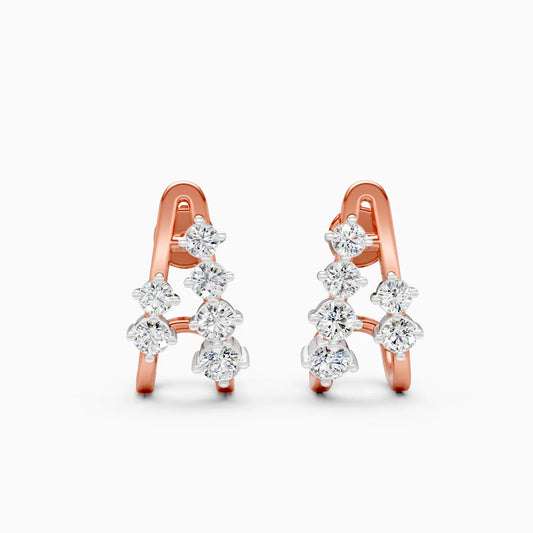 Angular Glow Lab Grown Diamond Earrings