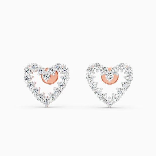 Celeste Heart Lab Grown Diamond Studs