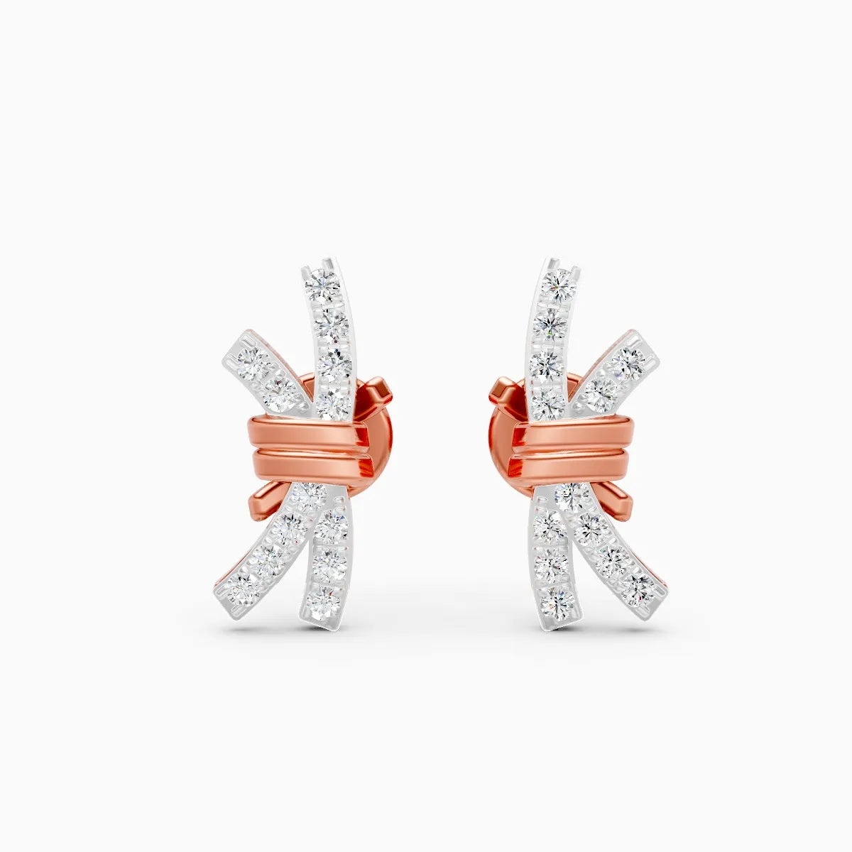 Regal Knot Lab Grown Diamond Earrings