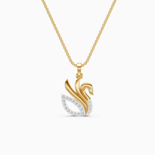 Love Grace Swan Diamond Pendant