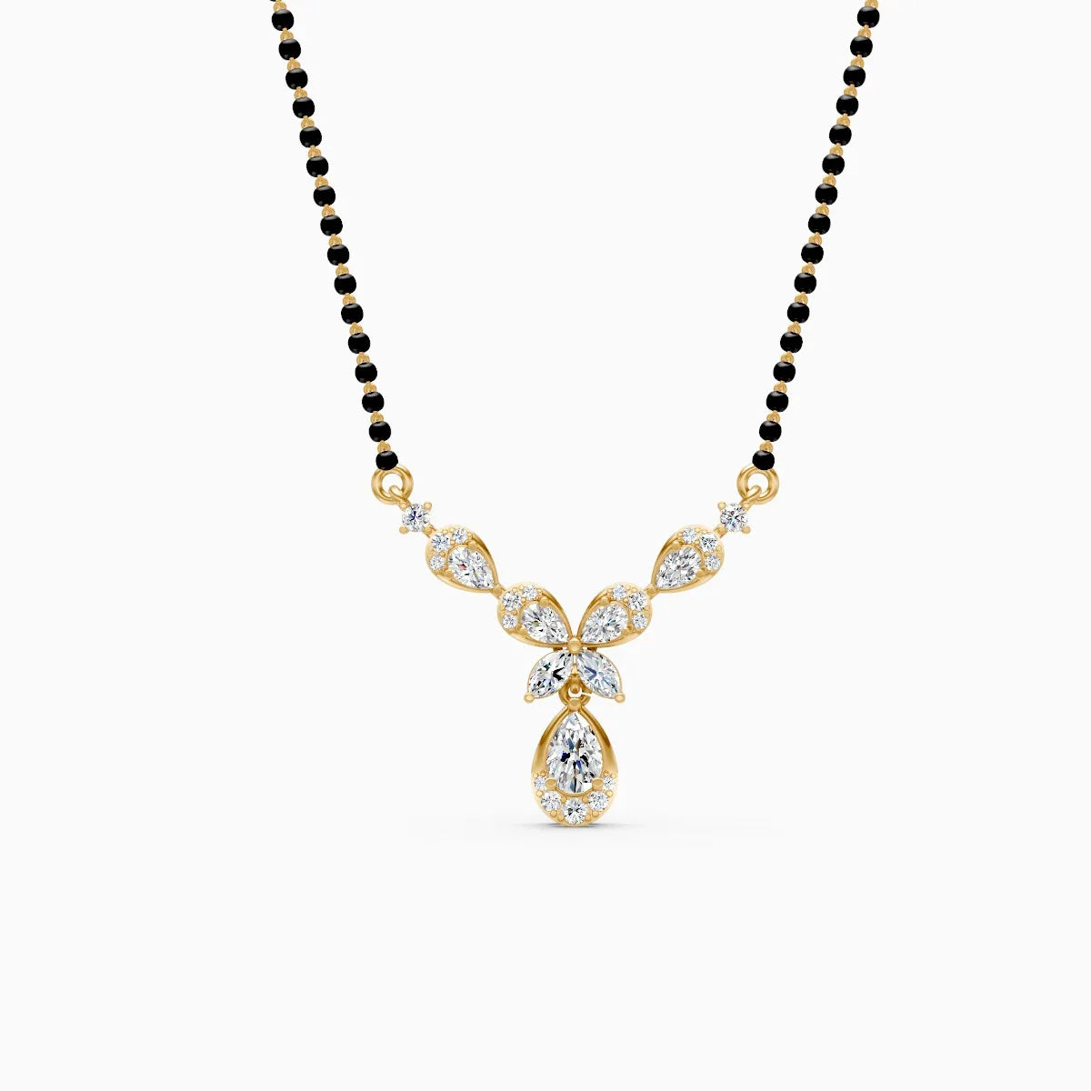 Blossom Drop Lab Grown Diamond Mangalsutra