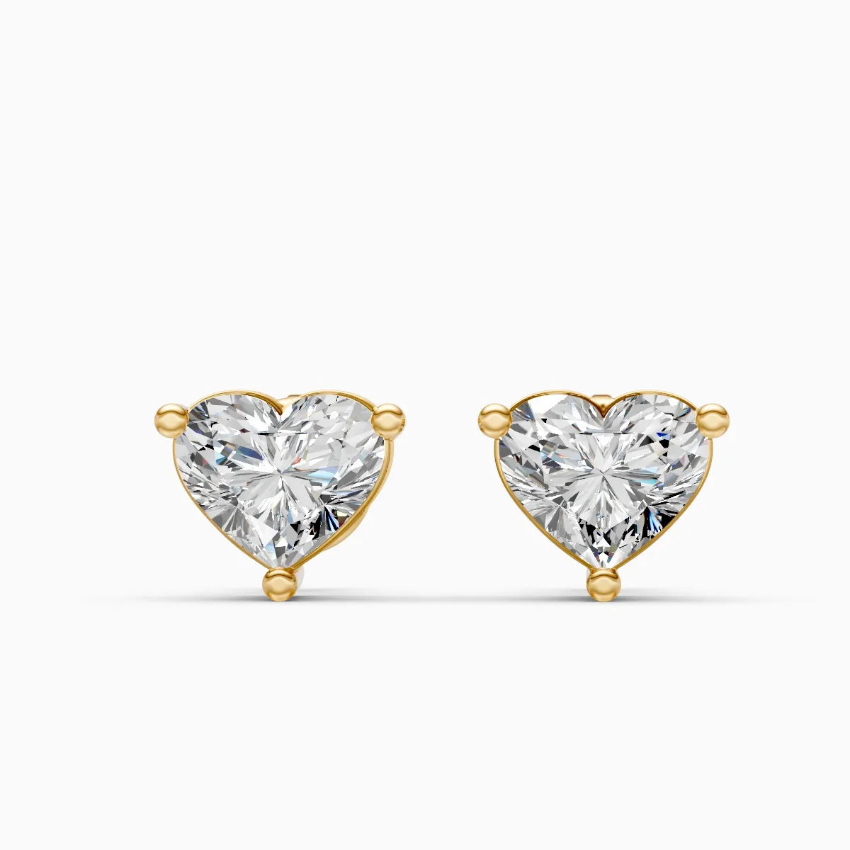 Forever Love Heartlight Diamond Solitaire Studs