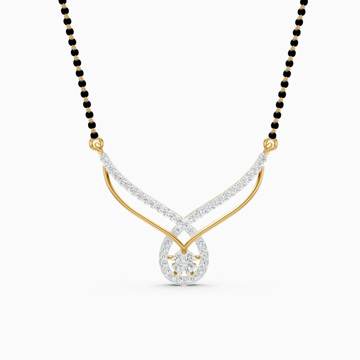 Luxury Delight Teardrop Diamond Mangalsutra