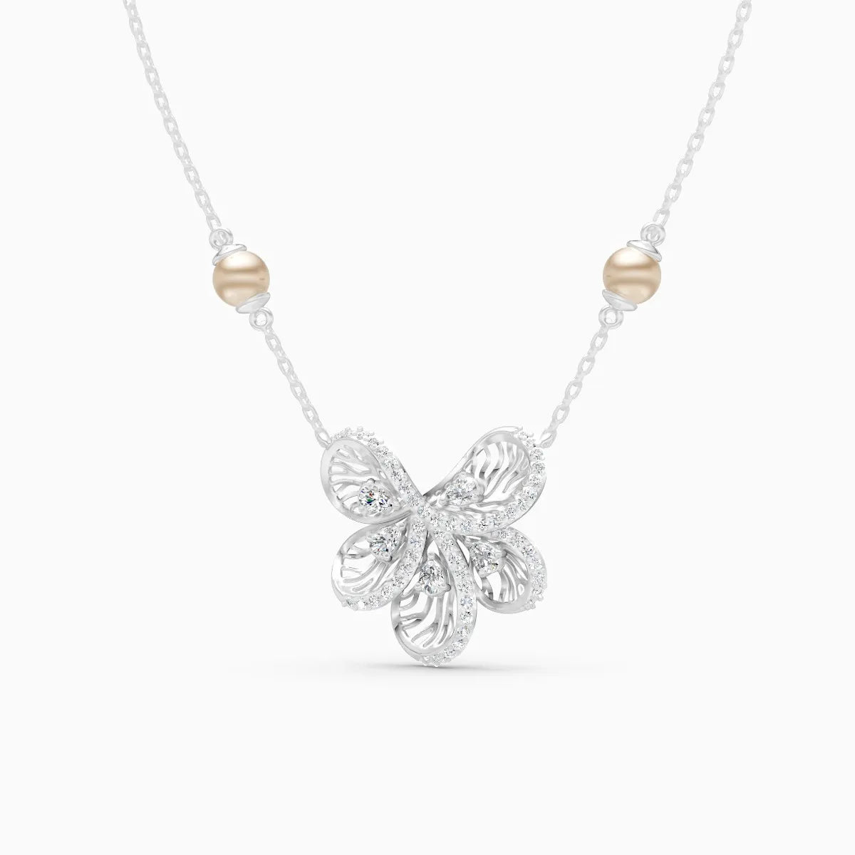 Floral Flight Lab Grown Diamond Pendant