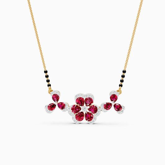 Floral Cluster Mangalsutra