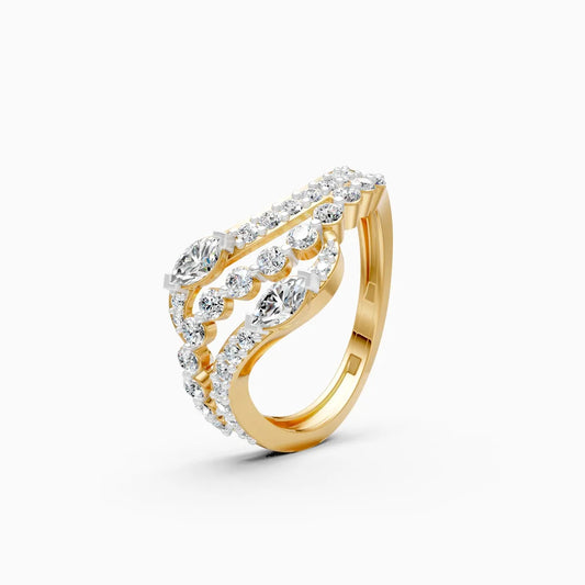 Ripple Shine Lab Grown Diamond Ring