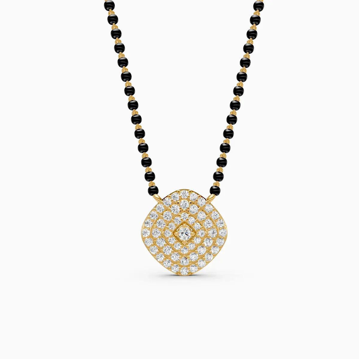 Cushion Shape Lab Grown Diamond Mangalsutra
