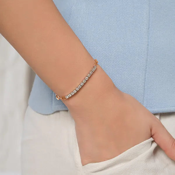 Minimal Luxe Lab Grown Diamond Bracelet