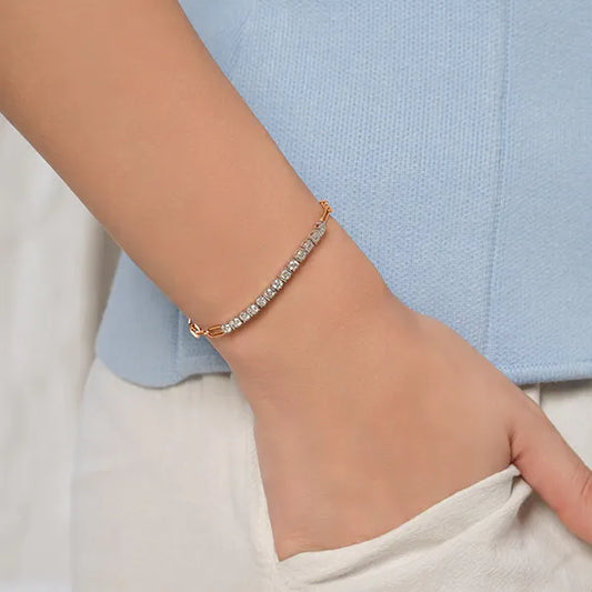 Minimal Luxe Lab Grown Diamond Bracelet