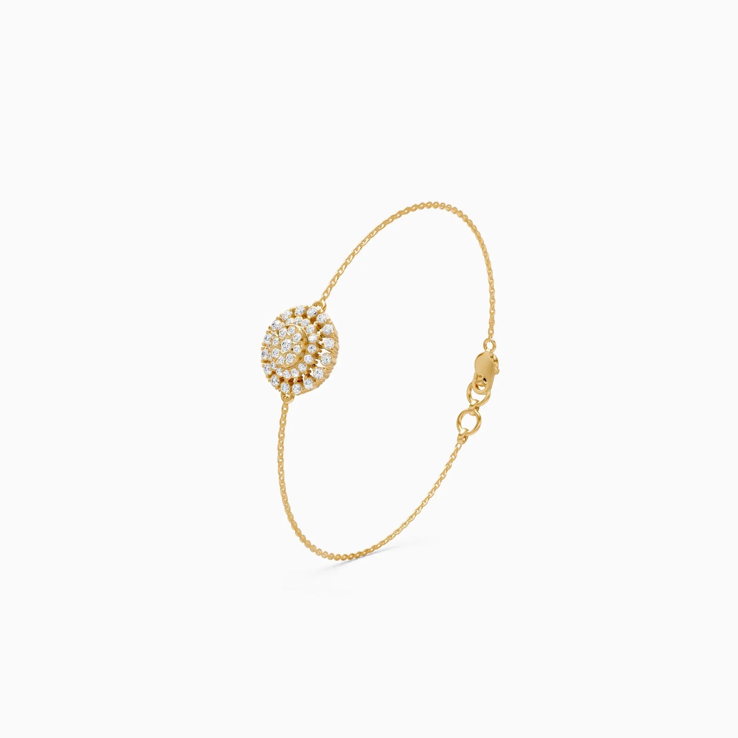 Cluster Lab Grown Diamond Halo Bracelet