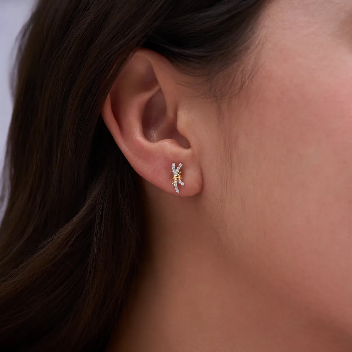 Regal Knot Lab Grown Diamond Earrings