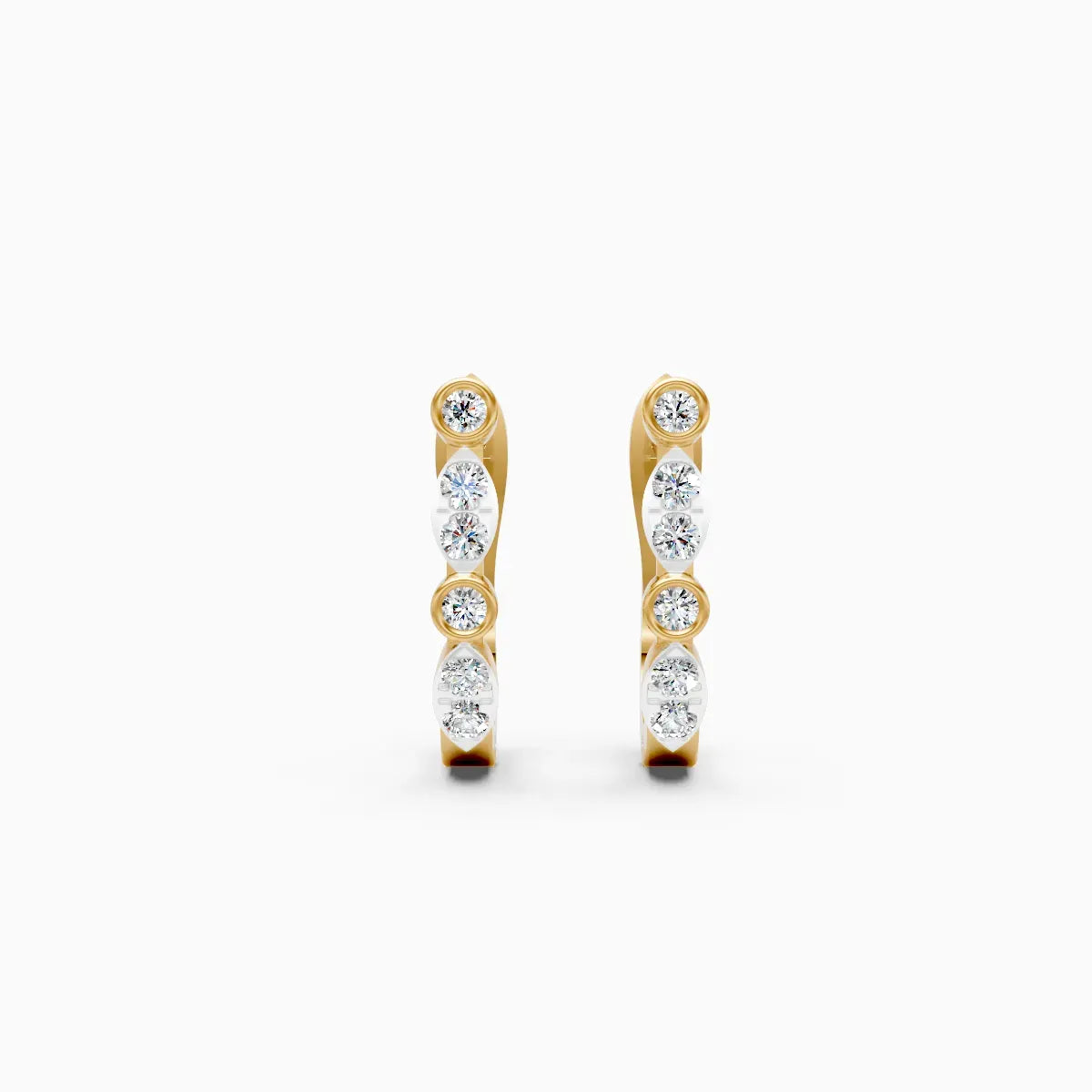 Diamond Curve Hoops