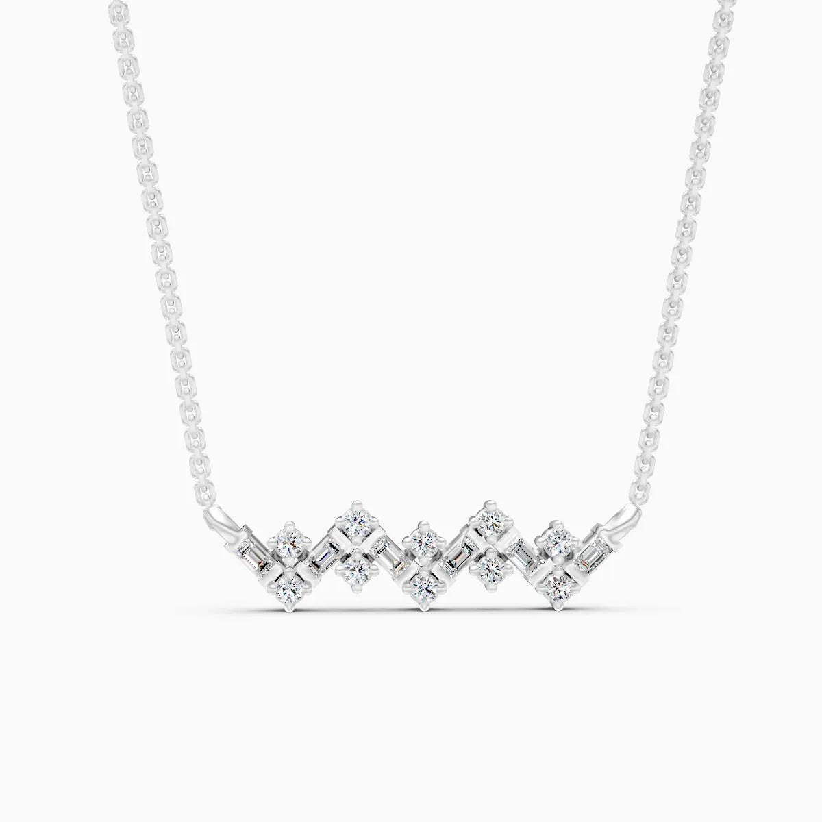Minimalist Zigzag Gleam Necklace