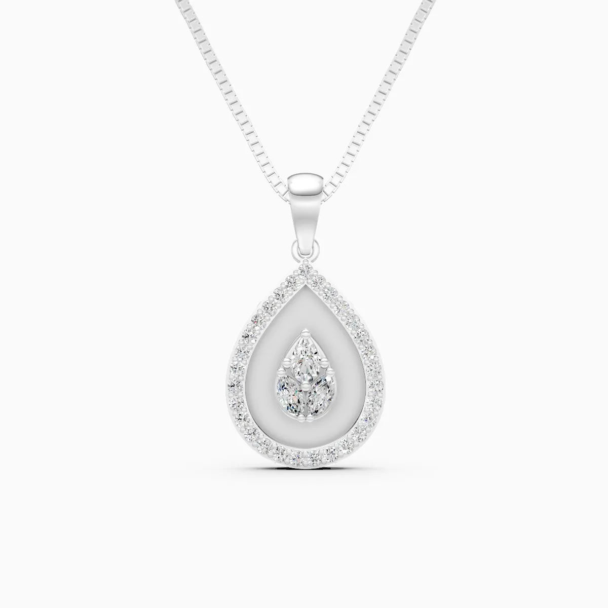 Twinkle Drop Lab Grown Diamond Pendant