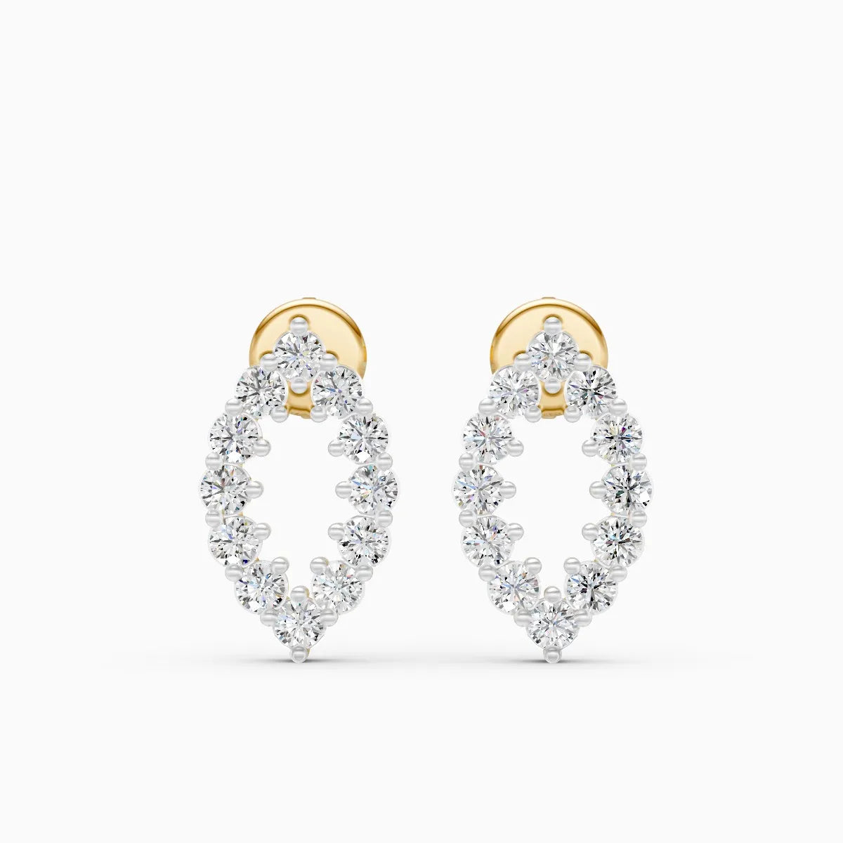 Marquise Petal Lab Grown Diamond Earrings