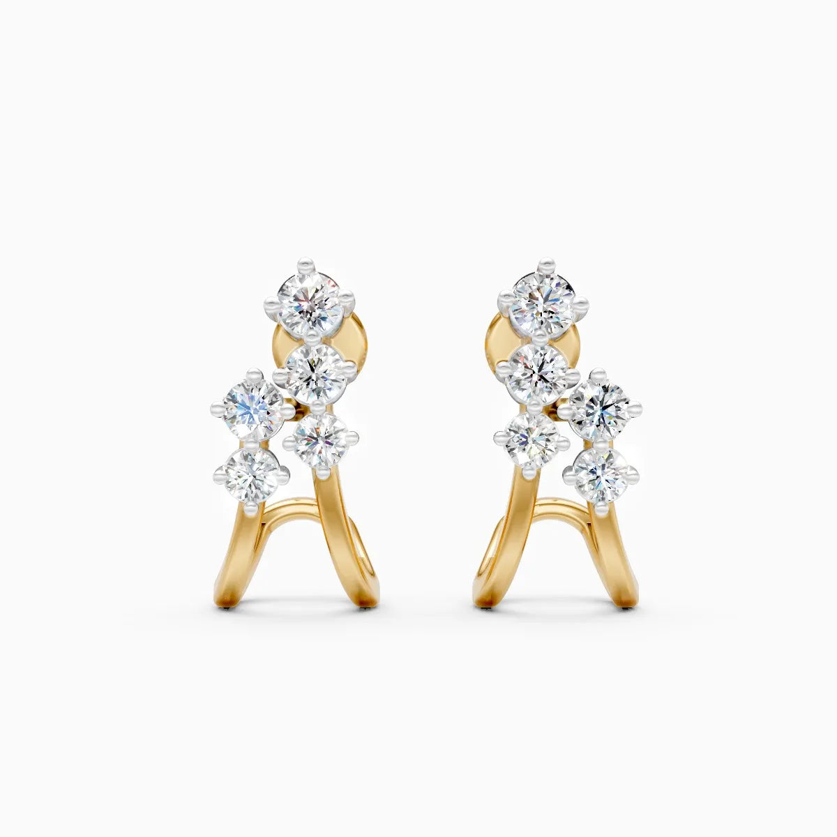 Modern Arc Lab Grown Diamond Earrings