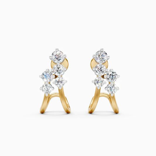 Modern Arc Lab Grown Diamond Earrings