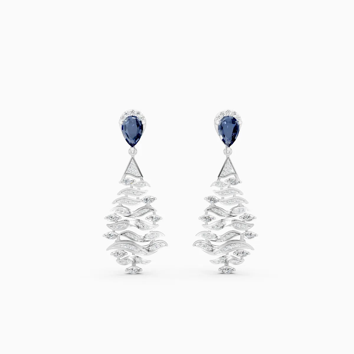 Ocean Drape Lab Grown Diamond Earrings