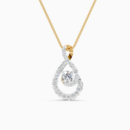 Twinkling Curve Lab-Grown Diamond Pendant
