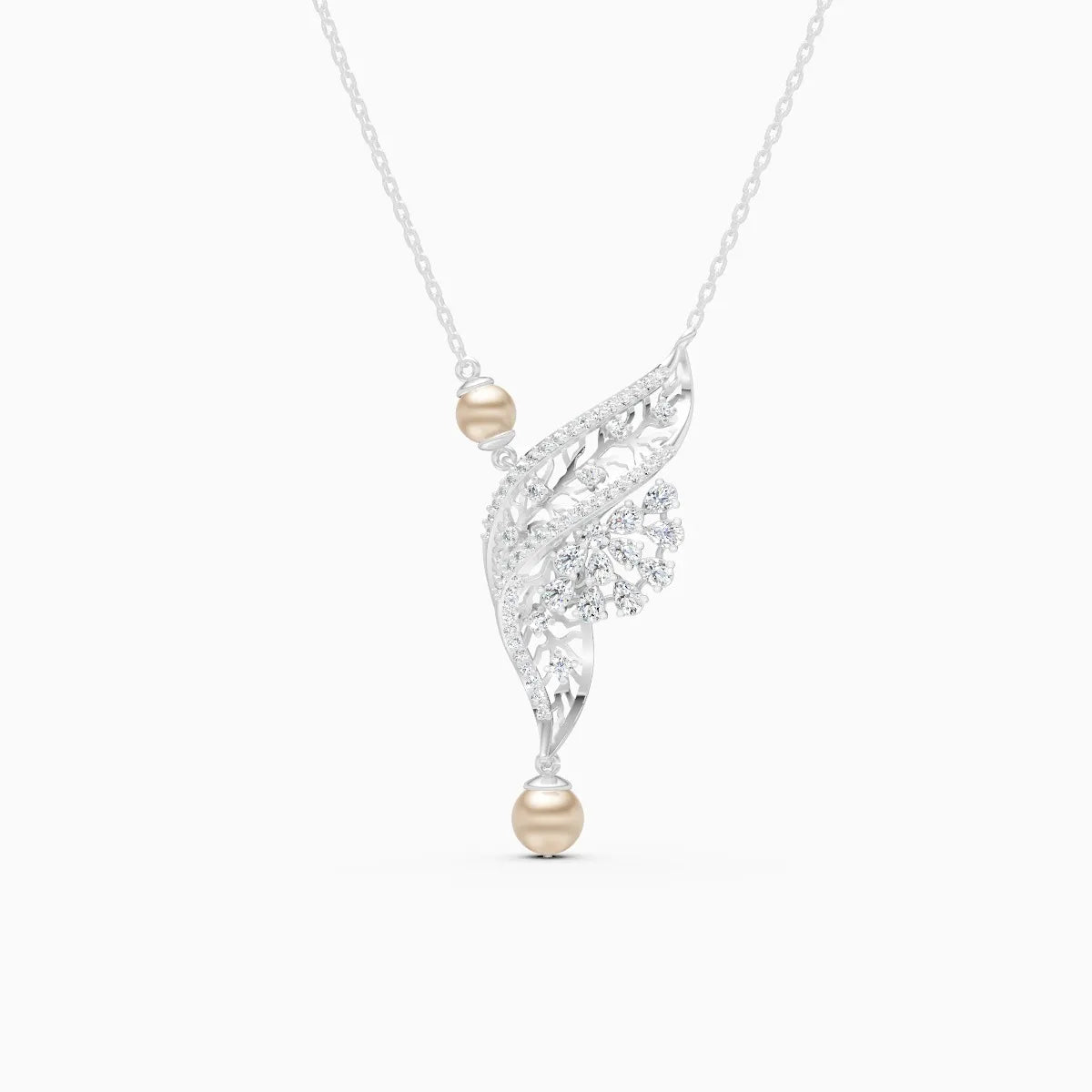 Feather Glow Lab Grown Diamond Pendant