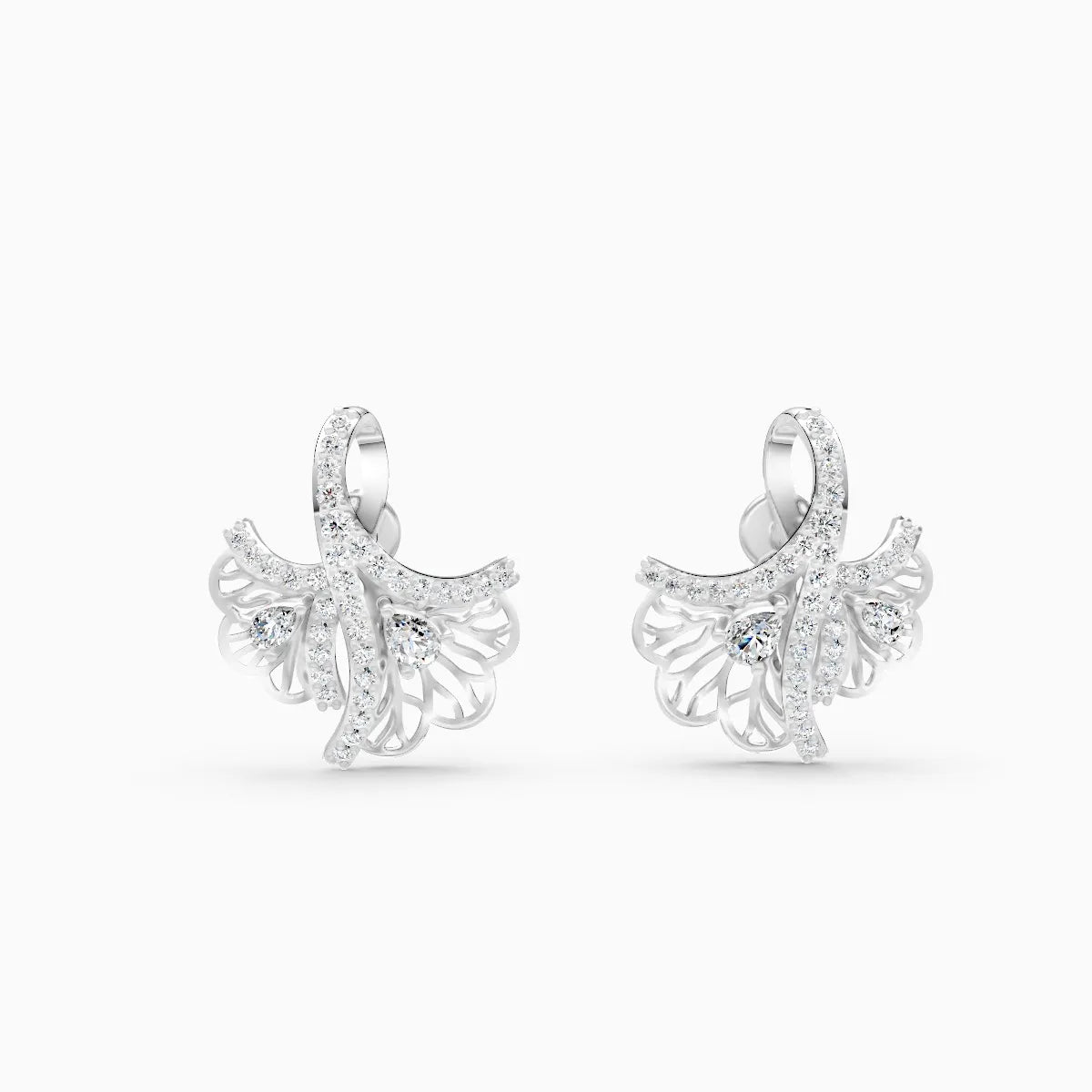 Butterfly Bloom Lab Grown Diamond Earrings