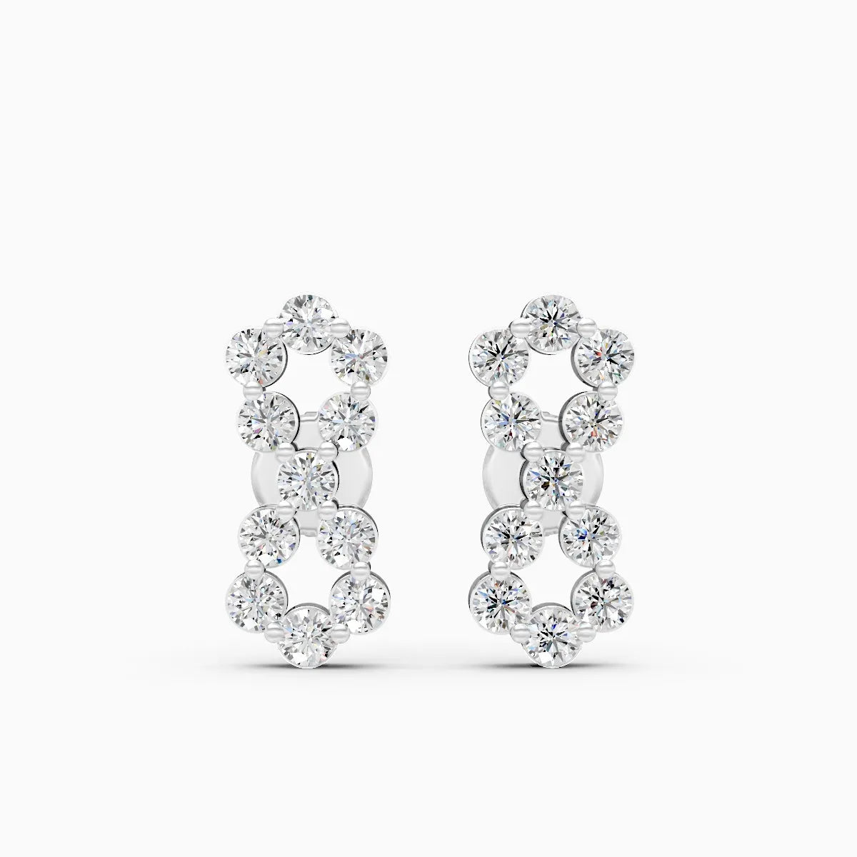 Linked Radiance Lab Grown Diamond Earrings
