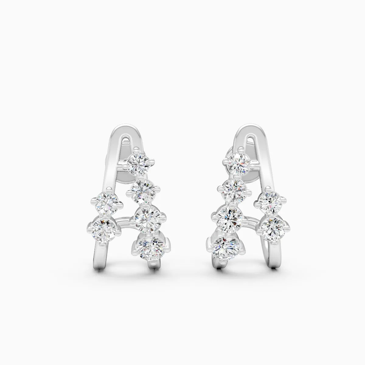 Angular Glow Lab Grown Diamond Earrings