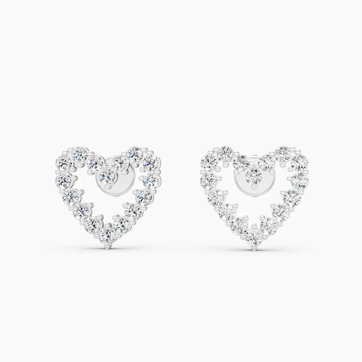 Celeste Heart Lab Grown Diamond Studs