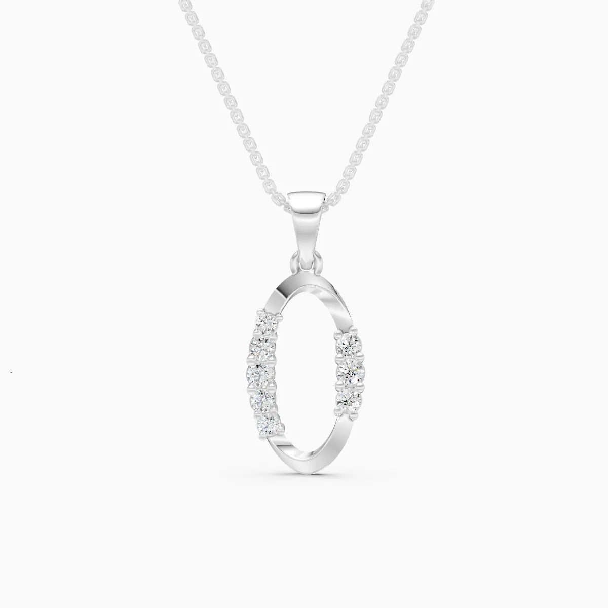 Modern Orbit Lab Grown Diamond Pendant