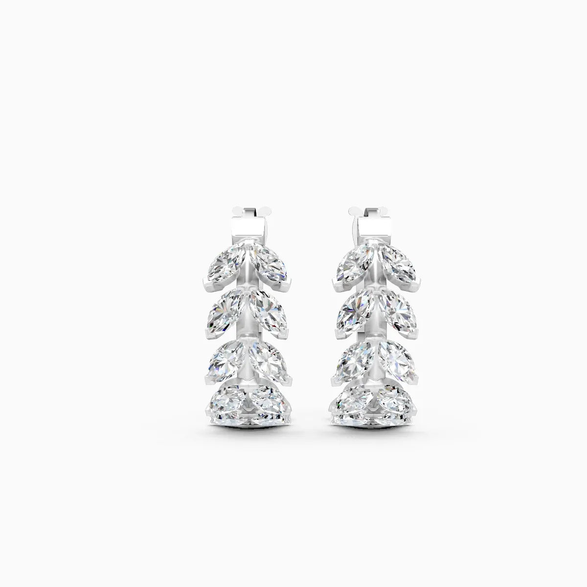 Elegant Marquise Flow Hoop Earrings