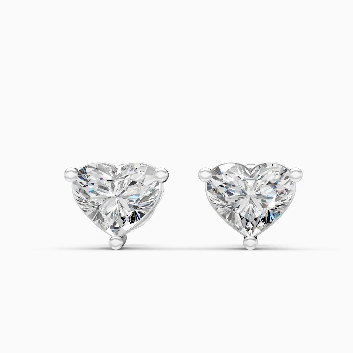 Forever Love Heartlight Diamond Solitaire Studs