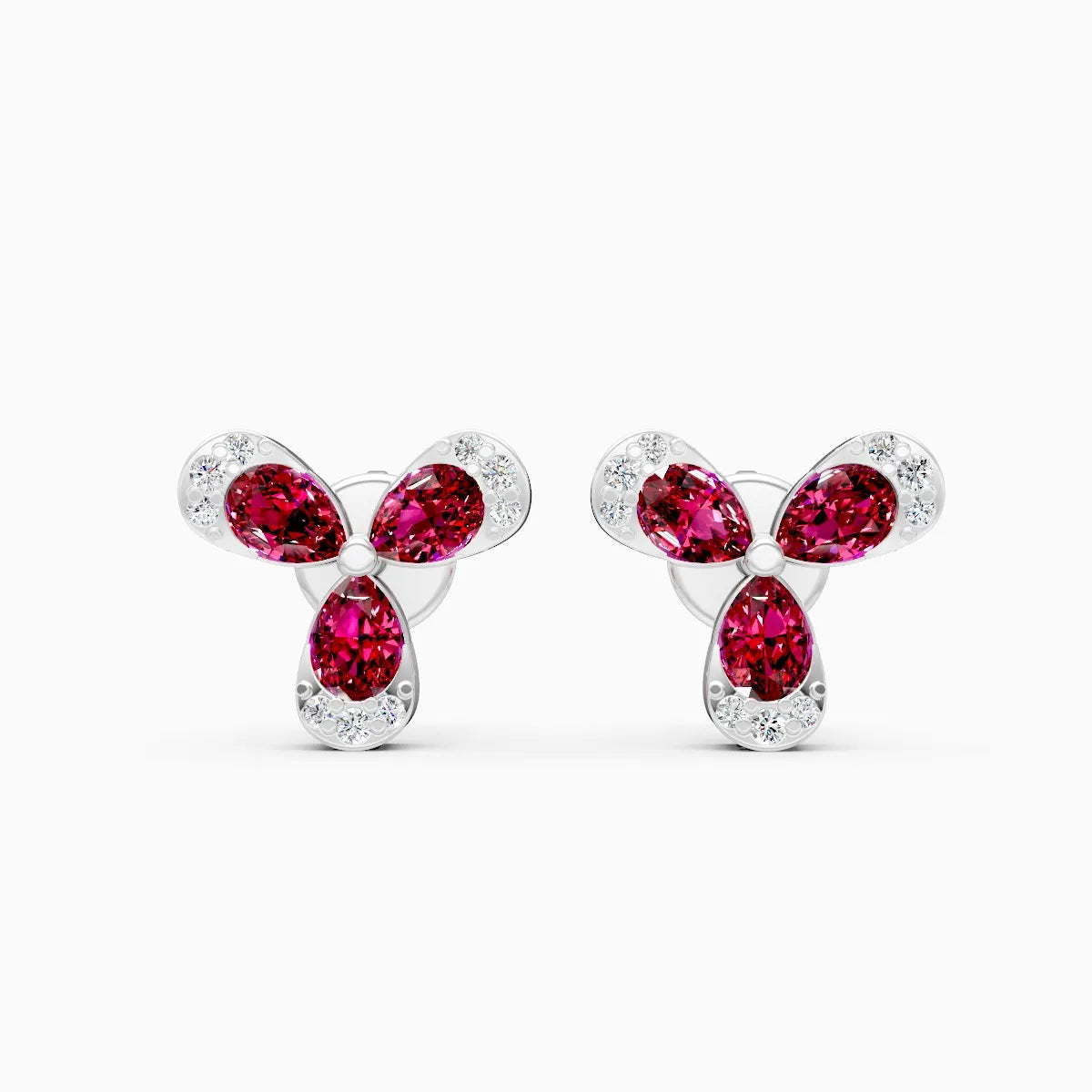 Floral Bloom Cluster Studs